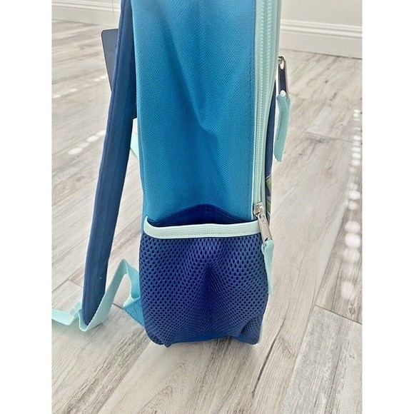 RARE~Disney Backpack 100th Anniversary Blue Full Size Elsa Stitch NWT New - Picture 5 of 5